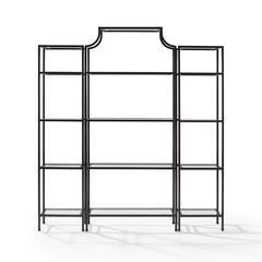 Aimee 3-Piece Etagere Bookcase Set - Large Etagere & 2 Narrow Etageres