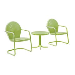 Griffith 3Pc Retro Outdoor Chair Set - Side Table & 2 Chairs