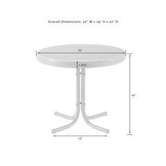 Griffith 3Pc Retro Outdoor Rocking Chair Set - Side Table & 2 Rocking Chairs