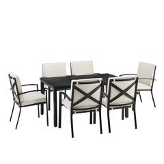 Kaplan 7Pc Outdoor Dining Set - Table & 6 Chairs