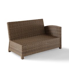 Bradenton Wicker Outdoor Sectional Right Side Loveseat