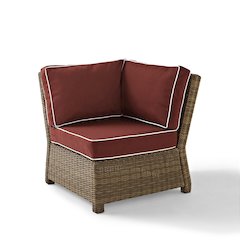 Bradenton Wicker Corner Outdoor Sectional Chair