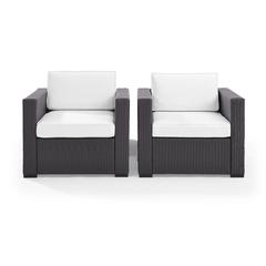 Biscayne 2Pc Wicker Outdoor Chair Set - 2 Chairs