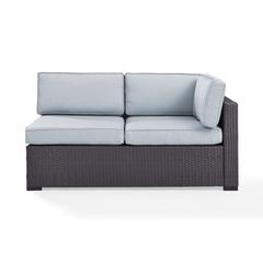 Biscayne Wicker Outdoor Sectional Loveseat