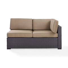 Biscayne Wicker Outdoor Sectional Loveseat