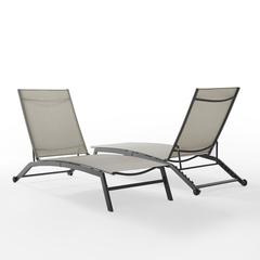 Weaver 2-Piece Outdoor Chaise Lounge Set - 2 Lounge Chairs