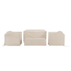 4Pc Outdoor Furniture Cover Set - Loveseat, 2 Chairs, & Coffee