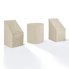 3Pc Outdoor Bistro Furniture Cover Set - 2 Dining Side Chairs & 1 Bistro Table