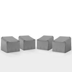 4Pc Outdoor Chair Furniture Cover Set - 4 Chairs