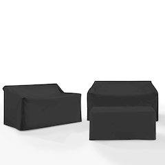 3Pc Outdoor Furniture Cover Set - 2 Loveseats & 1 Coffee Table