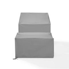 2Pc Outdoor Furniture Cover Set - Chair & Square Table/Ottoman
