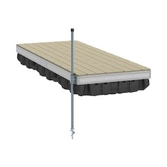 Pre-Built Aluminum Floating Dock with Resin Top - 4'x10'