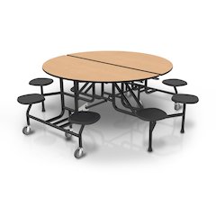 Round Folding Stool Table