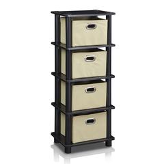 LACi 4-Bins System Rack, Espresso