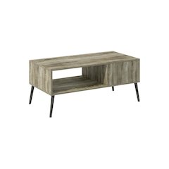 Light Wood Mid Century TV Stand for TVs Up to 40 with Wood Legs