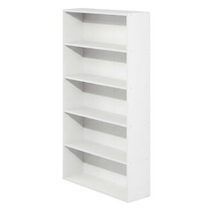 Wooden bookcase with clean design, sturdy construction, versatile storage