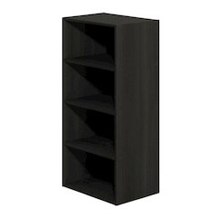 Wooden bookcase with sleek design for organized storage