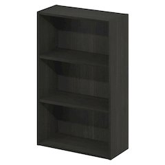 Wood bookcase with ample storage and modern design, ideal for home or office use