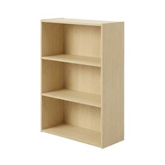 Wood Bookcase with Open Shelving for Storage and Display