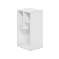 Wood Bookcase with Adjustable Shelves and Modern Design for Living Room