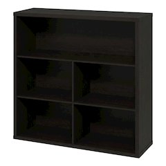 Wooden bookcase with sleek design, sturdy construction, ideal for home or office