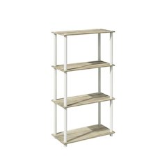 Wooden Bookcase with Open Shelves for Home Office Storage