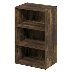 Wooden bookcase with simple design and sturdy structure