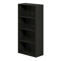 Wooden bookcase with sleek design for modern home decor