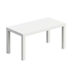 White modern TV stand with sleek design and ample storage space
