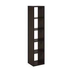 Wooden bookcase with modern design for living room storage
