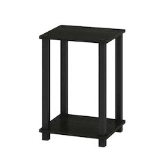 Small Espresso/Black End Table for Compact Living Spaces
