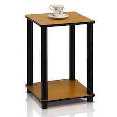 Turn-N-Tube End Table, Light Cherry/Black