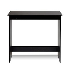 Black Wooden Office Desk with Storage, Writing Desk and Study Desk Design
