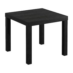 Black Square Coffee Table with Minimalist Design and Lightweight Frame