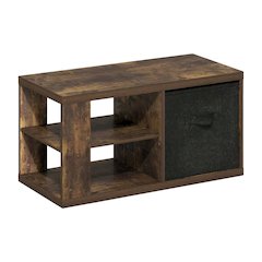 Amber Pine Coffee Table with Sturdy Wood Frame and Stylish Side Surface