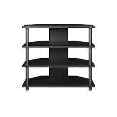 4-Tier Petite TV Stand, Easy Assembly, Composite Wood Construction