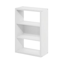 Wooden bookcase with clean design and sturdy construction
