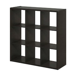 Brown 9-Cube Open Storage Organizer, Modular Shelving Unit
