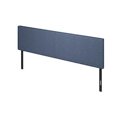 Blue Denim Upholstered King Headboard with Soft Fabric and Sturdy Frame