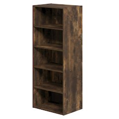 Amber Pine 5-Tier Open Shelf Bookcase with Versatile Storage Solution