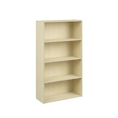 Wood Bookcase with Open Shelving for Home Office Storage