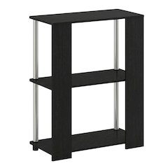 Wood Bookcase with Shelving for Storage and Display