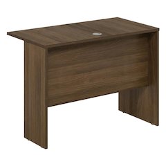 Modern Walnut 35-Inch Rectangular Desk Return For Executive Office Space