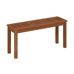 Light Wood Outdoor Garden Bench For Patio And Deck Seating