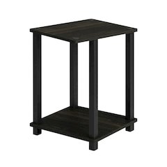 Espresso Nightstand Set with Wooden Finish and Compact Design