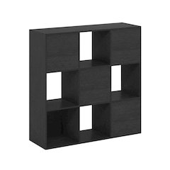 Americano 9-Cube Open Storage Shelf Organizer, 36 Inch Wide