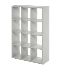 Gray 8-Cube Open Storage Organizer, Modular Shelving Unit