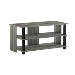 Wooden 3-Tier TV Stand, TVs up to 40 inches, Modern Style, Space-Saving Design