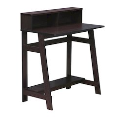 Dark Walnut Computer Desk with A-Frame Frame for Home Office