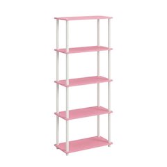 Wooden bookcase with open shelving for versatile storage